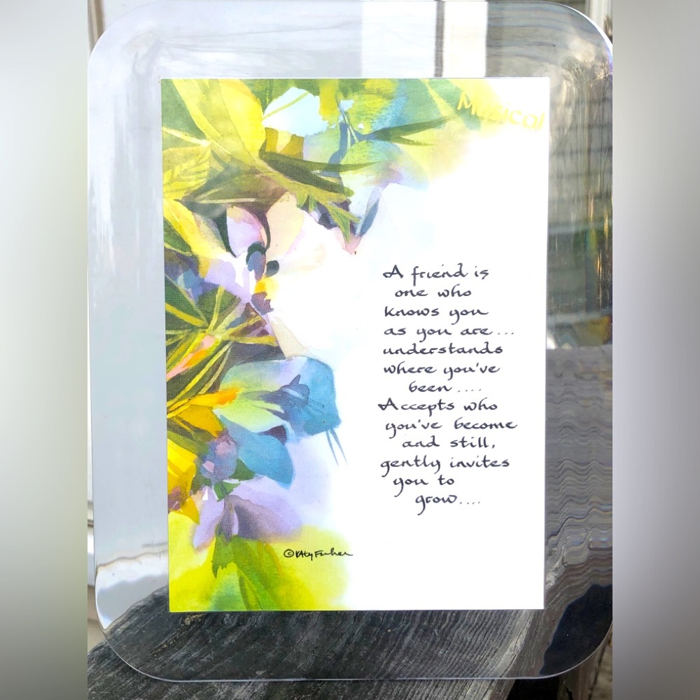 A Friend Inspirational Musical Plaque